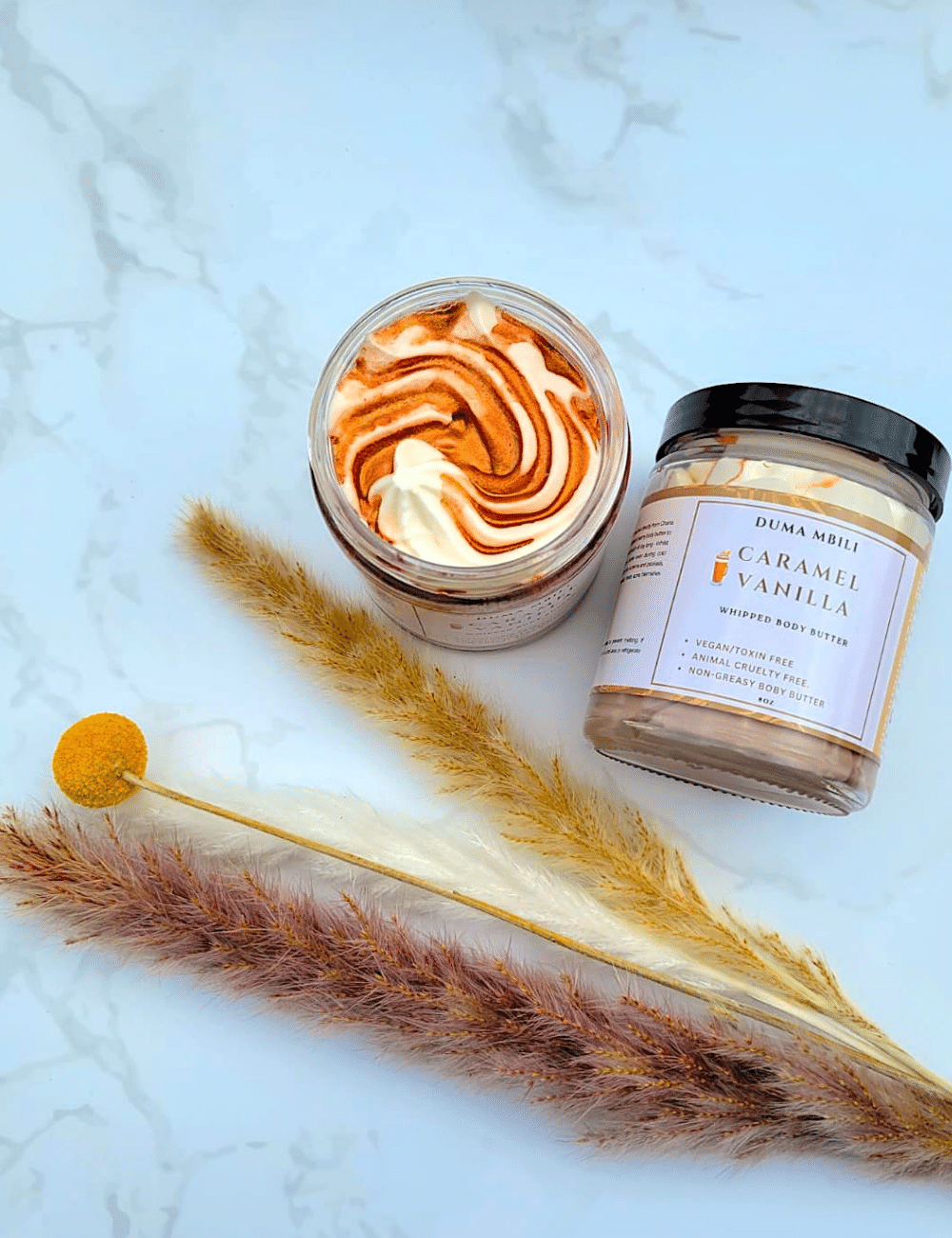CaramelVanillaWhippedBodyButter_Scentedbodybutter_FruitLoopsScent_DumaMbiliBodyButters_DumaMbiliSkincare