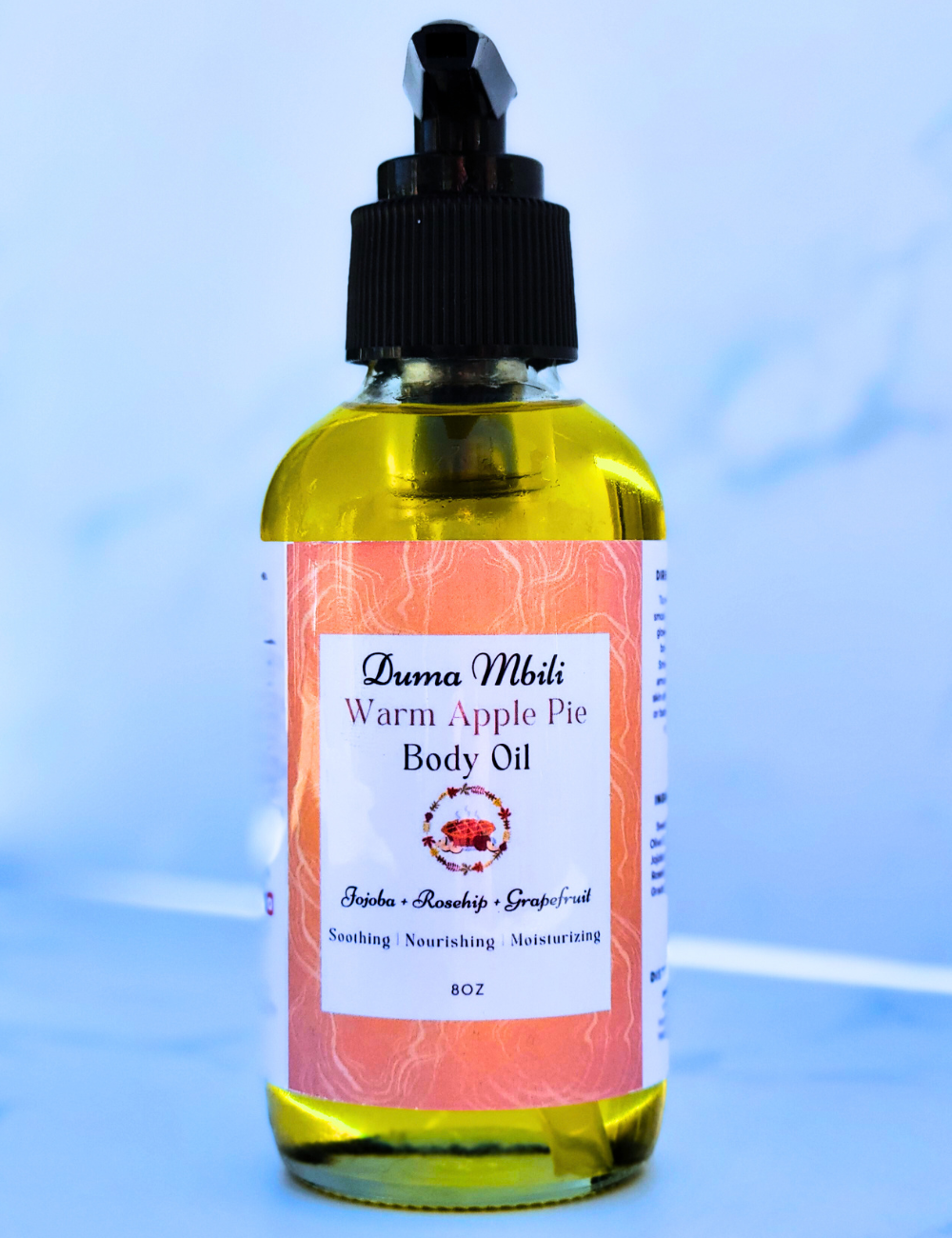 Warm Apple Pie Body Oil, Body Oil, Warm Apple Pie Scent, Body Moisture