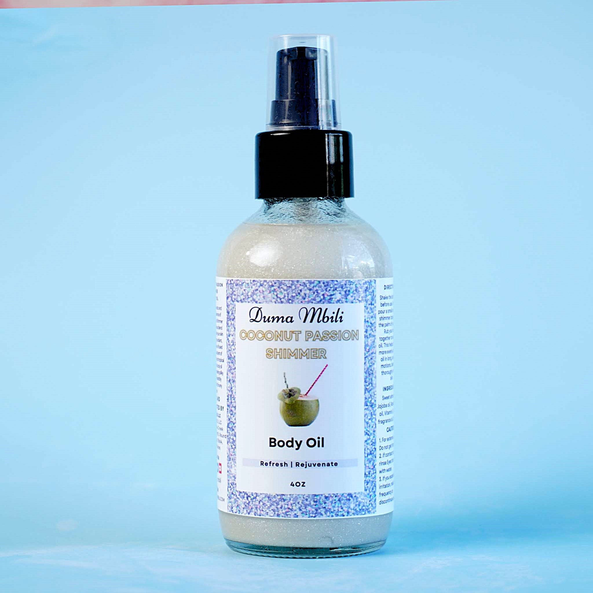 Embrace the tropical beauty of our Coconut Passion Shimmer Body Oil and let your skin shimmer with every move. Transform your daily skincare routine into a moment of indulgence and radiate confidence wherever you go.