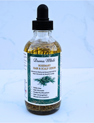 rosemary mint growth oil, 4 Ounce, Rosemary Essential Oil, Included 10ML Travel Bottle, 100% Pure for Hair Growth, Strengthening, Hair Loss, Dandruff, Add to Shampoo, Conditioner 
