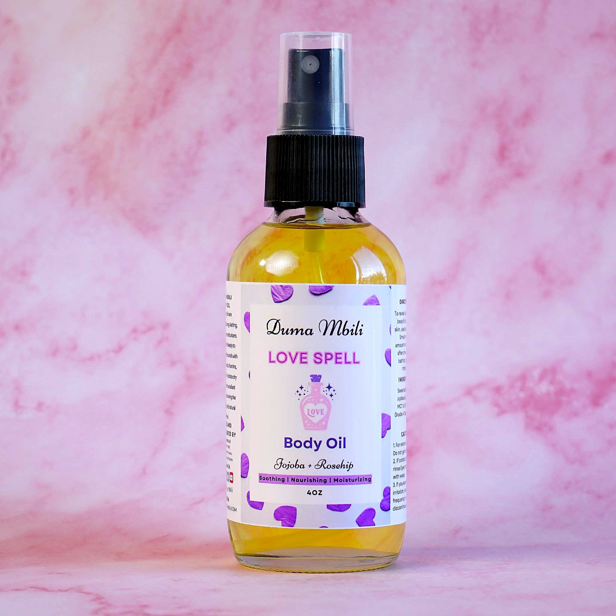 Love Spell Type Women's Body Oil,Treat your skin to the nourishing care it deserves with Duma Mbili Love Spell Body Oil and enjoy a radiant, healthy glow.