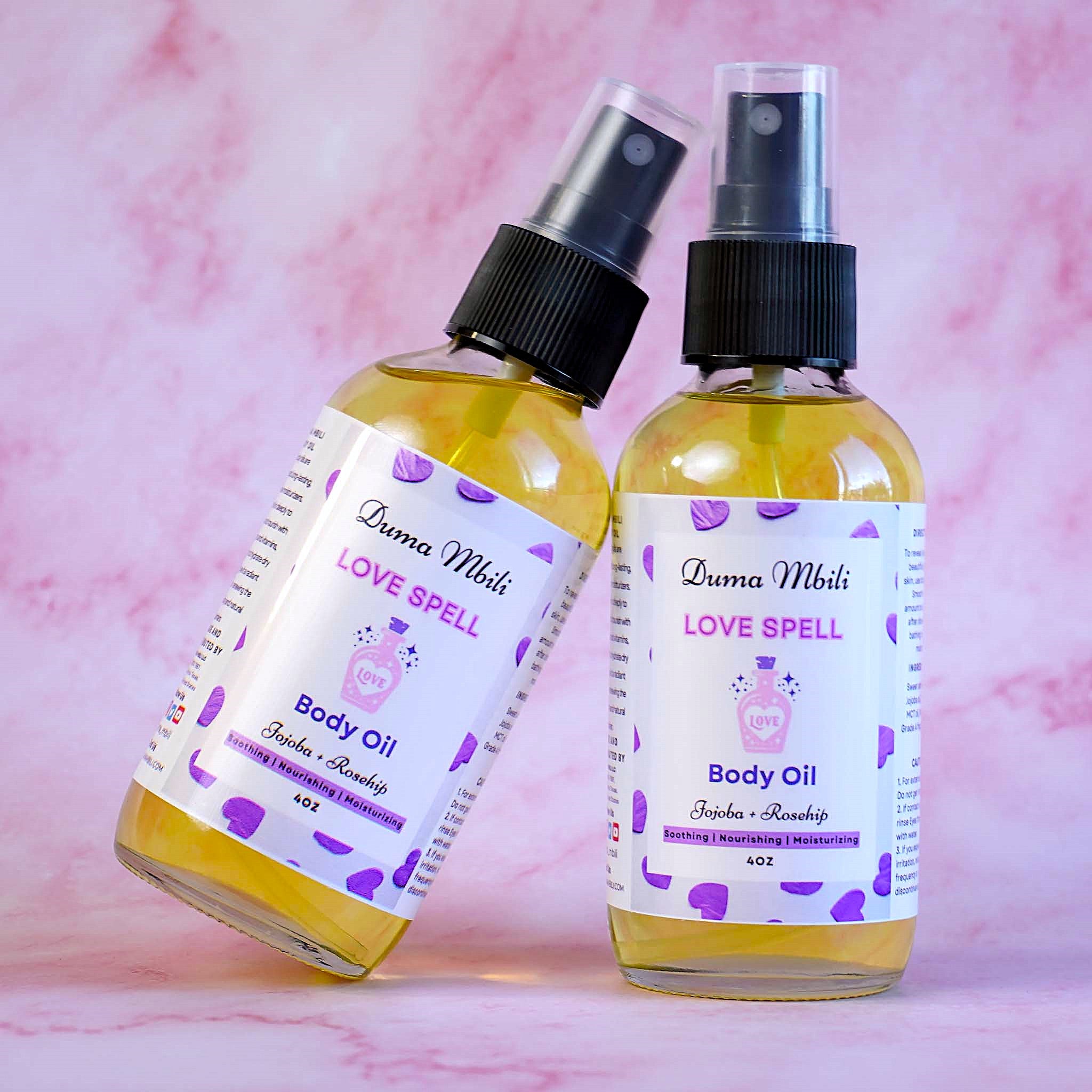 Love Spell Type Women's Body Oil,Treat your skin to the nourishing care it deserves with Duma Mbili Love Spell Body Oil and enjoy a radiant, healthy glow.