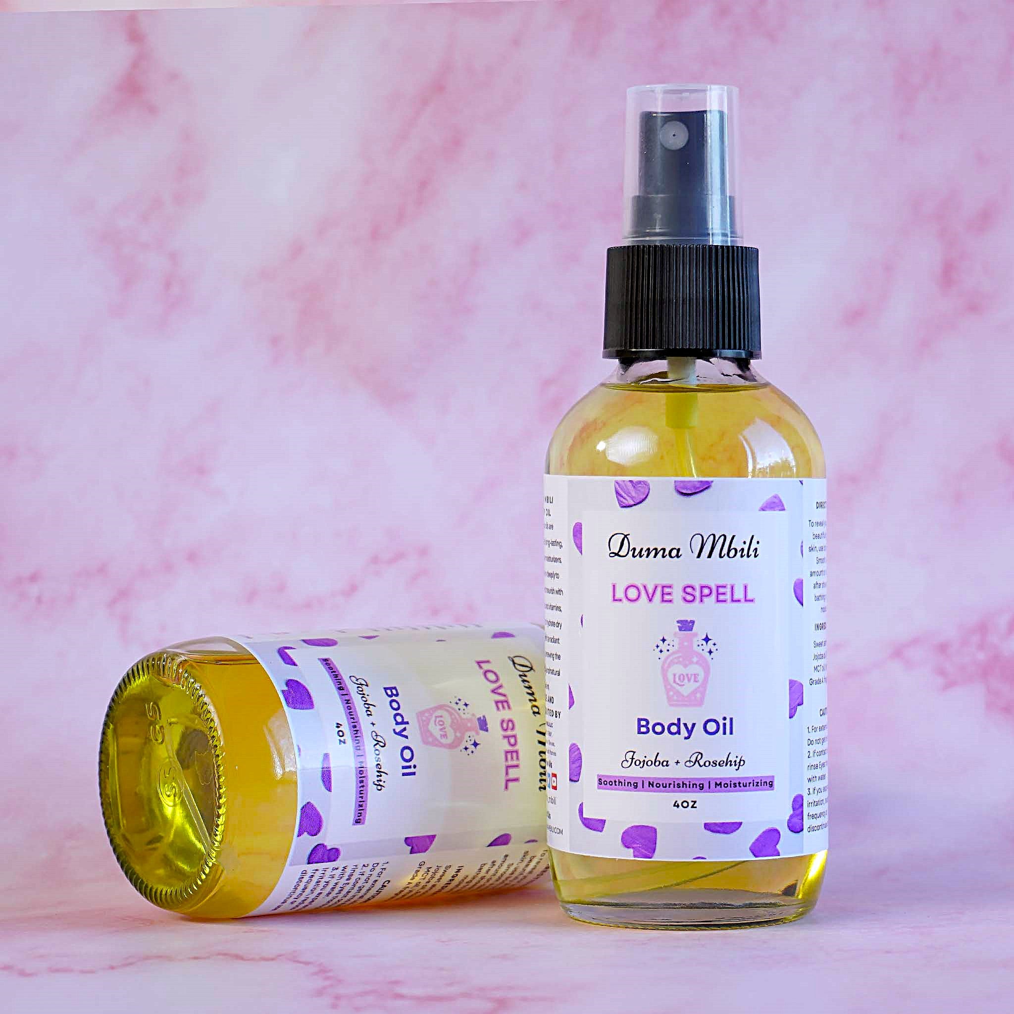 Love Spell Type Women's Body Oil,Treat your skin to the nourishing care it deserves with Duma Mbili Love Spell Body Oil and enjoy a radiant, healthy glow.